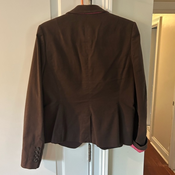 Vineyard Vines Brown Blazer with Pink Lining - Picture 2 of 3
